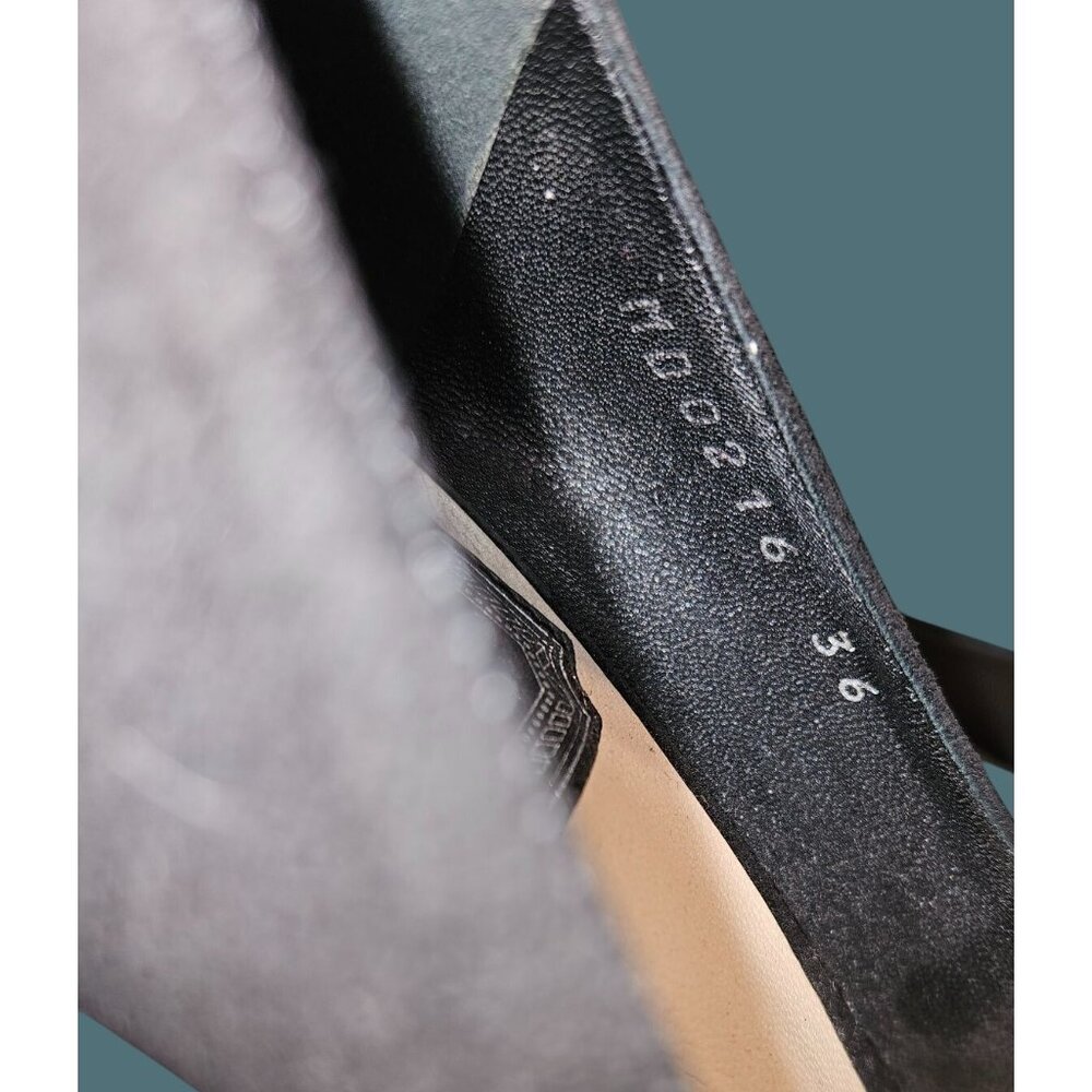 Christian Dior Essence Black Suede Pointy Toe Curved Heel Pumps Women Size 36 - Picture 13 of 16